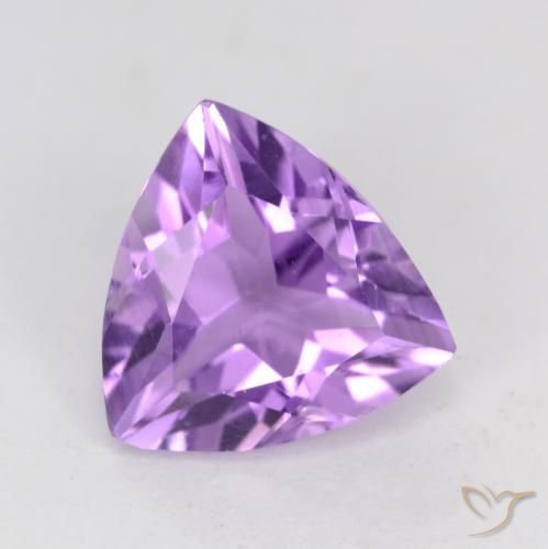 2.08ct Натуральный Средний фиолетовый Аметист, Триллион, Чистота VS