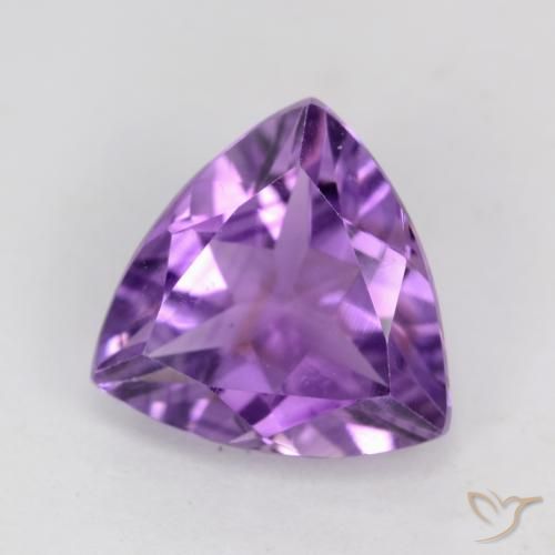2.06ct Натуральный Глубокий пурпурно-фиолетовый Аметист, Триллион, Чистота VS