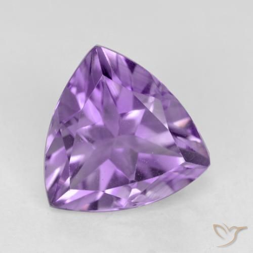 2.30ct Натуральный Средний фиолетовый Аметист, Триллион, VVS-VS