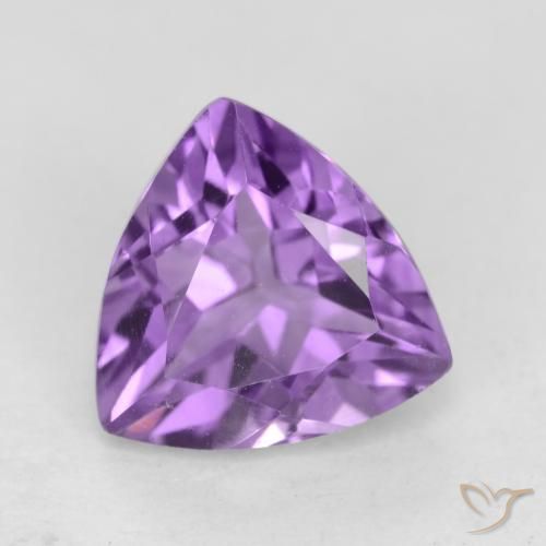 2.33ct Натуральный Средний фиолетовый Аметист, Триллион, VVS-VS