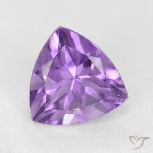 2.26ct Натуральный Розовато-фиолетовый Аметист, Триллион, VVS-VS
