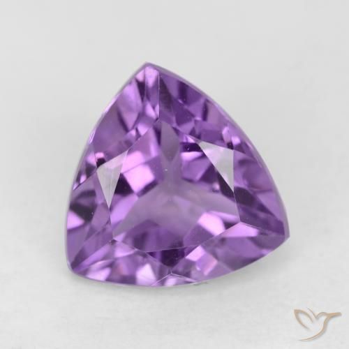 2.34ct Натуральный Средний фиолетовый Аметист, Триллион, VVS-VS