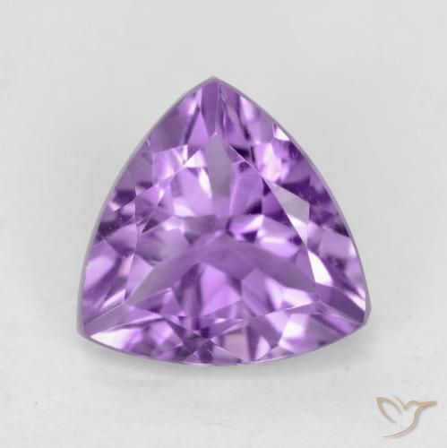 2.19ct Натуральный Средний фиолетовый Аметист, Триллион, VVS-VS