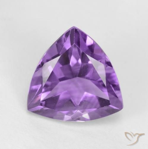 2.33ct Натуральный Средний фиолетовый Аметист, Триллион, VVS-VS