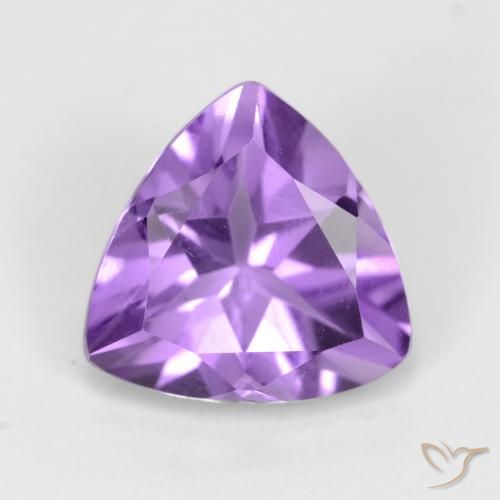 2.12ct Натуральный Темно-фиолетовый Аметист, Триллион, VVS-VS