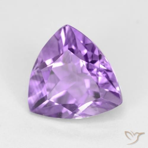 2.30ct Натуральный Средний фиолетовый Аметист, Триллион, VVS-VS