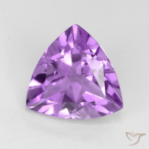2.19ct Натуральный Глубокий пурпурно-фиолетовый Аметист, Триллион, VVS-VS