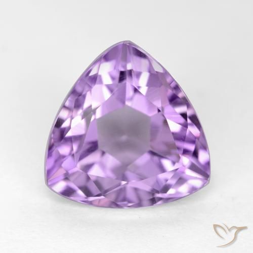 3.14ct Натуральный Средний фиолетовый Аметист, Триллион, Чистота VS