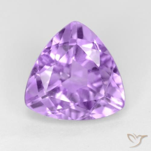 2.91ct Натуральный Светло-фиолетовый Аметист, Триллион, Чистота VS