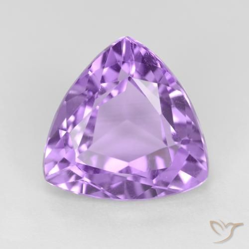 2.91ct Натуральный Средний фиолетовый Аметист, Триллион, Чистота VS