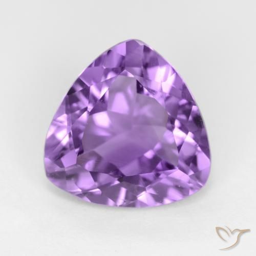 2.50ct Натуральный Темно-фиолетовый Аметист, Триллион, Чистота VS