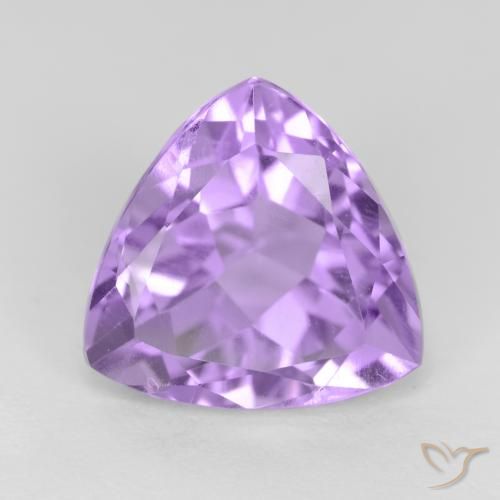 3.02ct Натуральный Средний фиолетовый Аметист, Триллион, Чистота VS
