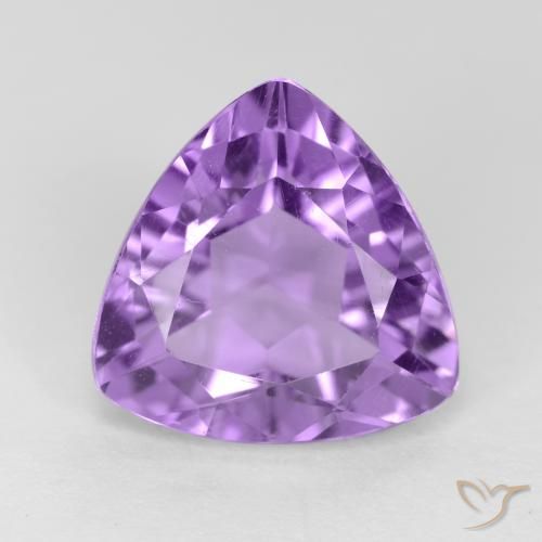 3.07ct Натуральный Средний фиолетовый Аметист, Триллион, Чистота VS