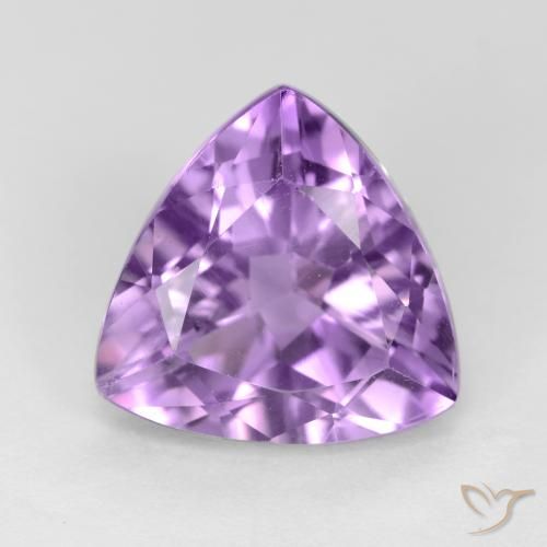 2.86ct Натуральный Розовато-фиолетовый Аметист, Триллион, Чистота VS