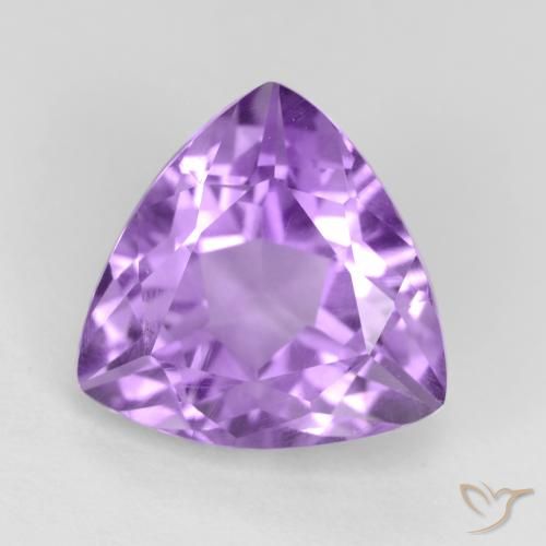 3.01ct Натуральный Средний фиолетовый Аметист, Триллион, Чистота VS