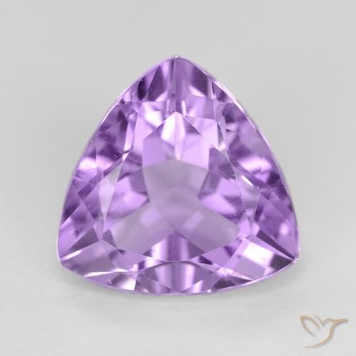 3.01ct Натуральный Розовато-фиолетовый Аметист, Триллион, Чистота VS