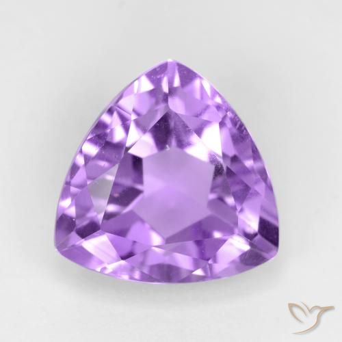 3.13ct Натуральный Интенсивный фиолетовый Аметист, Триллион, Чистота VS