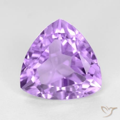 3.04ct Натуральный Средний фиолетовый Аметист, Триллион, Чистота VS
