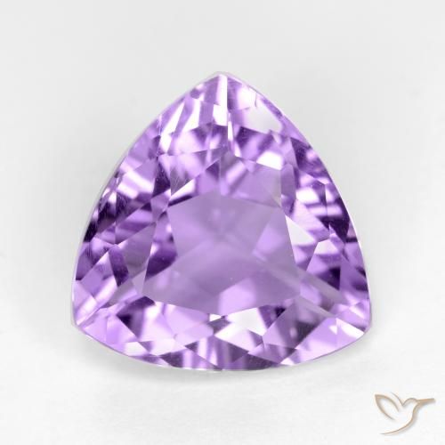 2.65ct Натуральный Средний фиолетовый Аметист, Триллион, Чистота VS