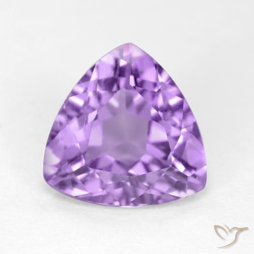2.89ct Натуральный Розовато-фиолетовый Аметист, Триллион, Чистота VS