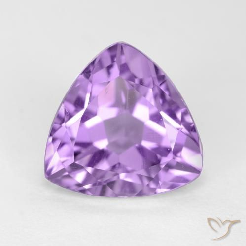3.10ct Натуральный Розовато-фиолетовый Аметист, Триллион, Чистота VS
