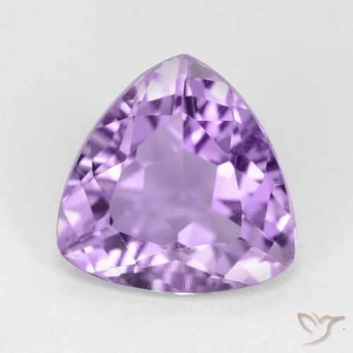 2.84ct Натуральный Средний фиолетовый Аметист, Триллион, Чистота VS