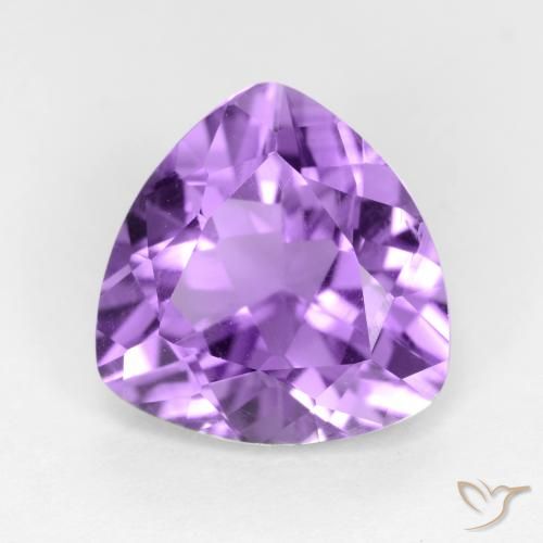 2.60ct Натуральный Средний фиолетовый Аметист, Триллион, Чистота VS