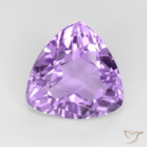 2.98ct Натуральный Средний фиолетовый Аметист, Триллион, VVS-VS