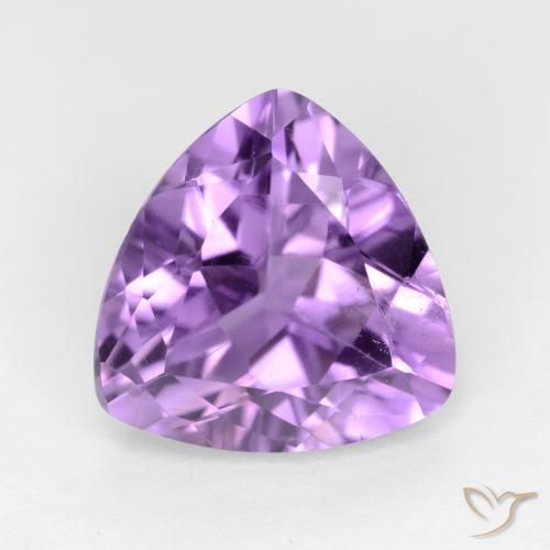 2.66ct Натуральный Темно-фиолетовый Аметист, Триллион, Чистота VS