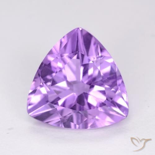 2.62ct Натуральный Средний фиолетовый Аметист, Триллион, VVS-VS