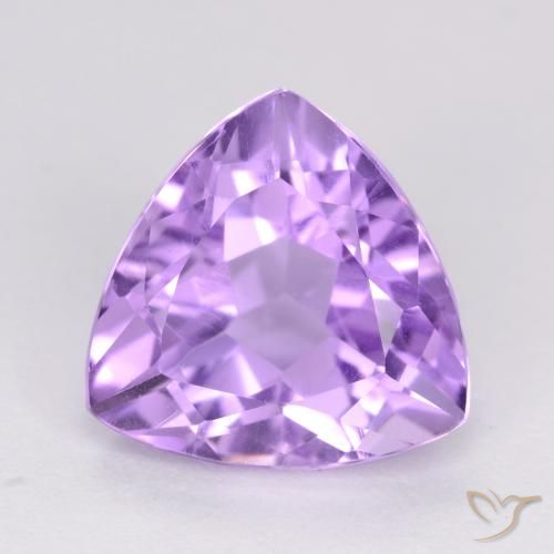 3.02ct Натуральный Розовато-фиолетовый Аметист, Триллион, Чистота VS