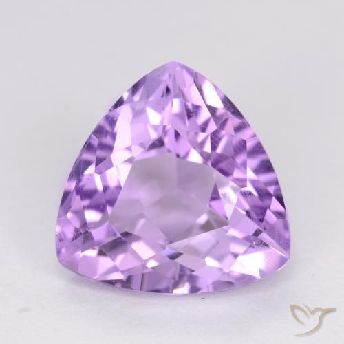 2.99ct Натуральный Средний фиолетовый Аметист, Триллион, Чистота VS