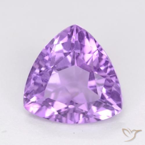 2.83ct Натуральный Розовато-фиолетовый Аметист, Триллион, Чистота VS