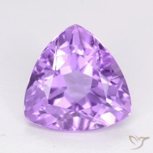 3.03ct Натуральный Розовато-фиолетовый Аметист, Триллион, Чистота VS