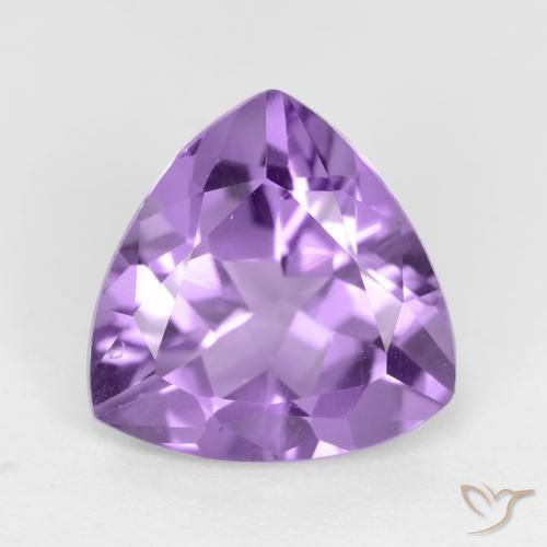 2.54ct Натуральный Розовато-фиолетовый Аметист, Триллион, VVS-VS