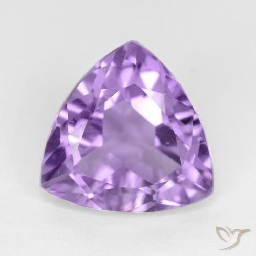 2.96ct Натуральный Средний фиолетовый Аметист, Триллион, Чистота VS