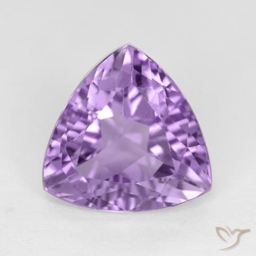 2.91ct Натуральный Средний фиолетовый Аметист, Триллион, VVS-VS
