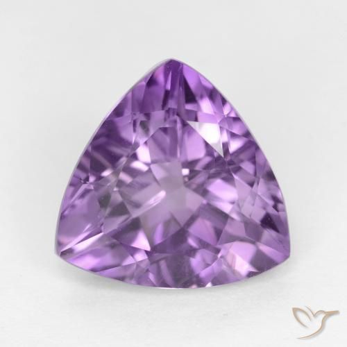 2.79ct Натуральный Средний фиолетовый Аметист, Триллион, Чистота VS