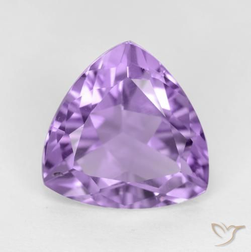 2.76ct Натуральный Средний фиолетовый Аметист, Триллион, VS-SI