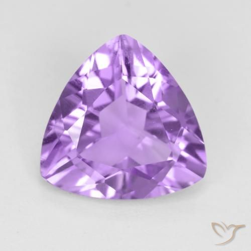 2.51ct Натуральный Розовато-фиолетовый Аметист, Триллион, Чистота VS