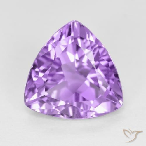 2.90ct Натуральный Средний фиолетовый Аметист, Триллион, Чистота VS