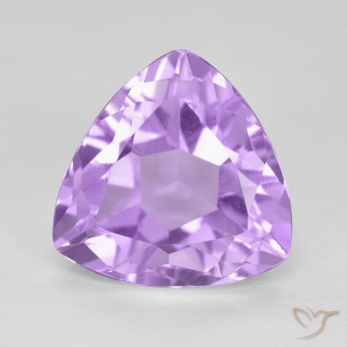 3.06ct Натуральный Розовато-фиолетовый Аметист, Триллион, Чистота VS