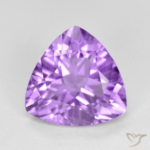 2.86ct Натуральный Средний фиолетовый Аметист, Триллион, Чистота VS
