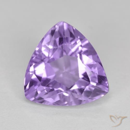 2.69ct Натуральный Средний фиолетовый Аметист, Триллион, Чистота VS