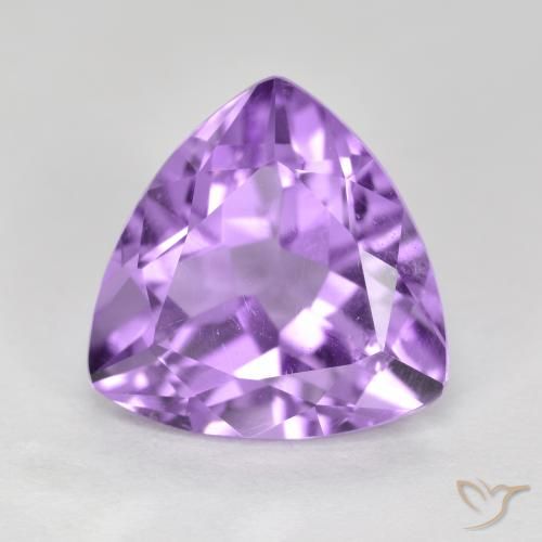 2.93ct Натуральный Розовато-фиолетовый Аметист, Триллион, Чистота VS