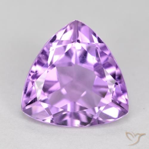 2.83ct Натуральный Средний фиолетовый Аметист, Триллион, Чистота VS