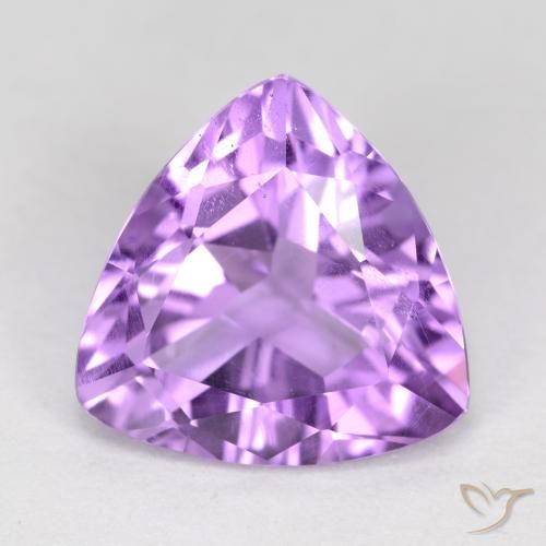 2.72ct Натуральный Средний фиолетовый Аметист, Триллион, Чистота VS