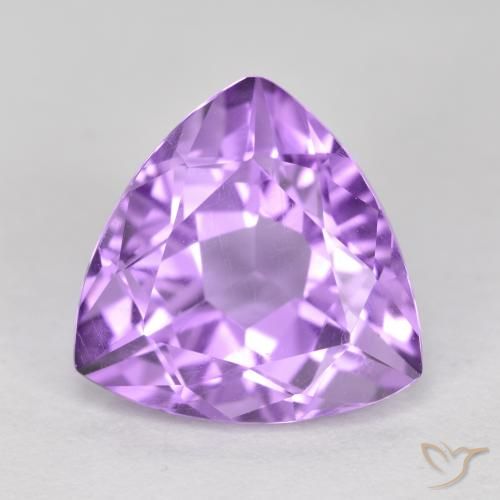 2.94ct Натуральный Средний фиолетовый Аметист, Триллион, VVS-VS