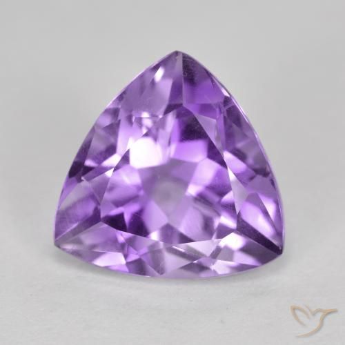 2.93ct Натуральный Средний фиолетовый Аметист, Триллион, Чистота VS