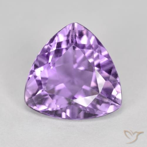 2.89ct Натуральный Розовато-фиолетовый Аметист, Триллион, Чистота VS